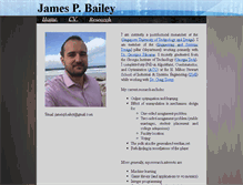 Tablet Screenshot of jamespbailey.com